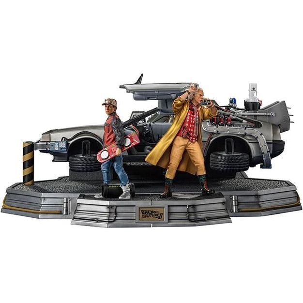 Iron Studios - Back To The Future Ii - Delorean Full Set Deluxe Art 1/10 Scale Statues Iron Studios - Back To The Future Ii - Delorean Full Set Deluxe Art 1/10 Scale Statues