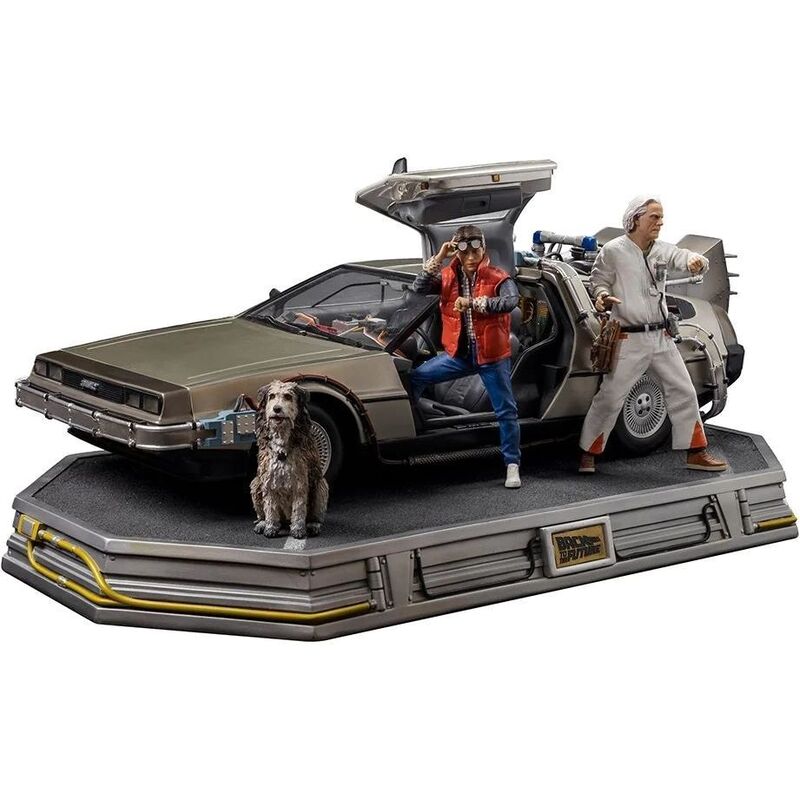 Iron Studios - Back To The Future - Delorean Deluxe Art Scale 1/10 Full Statue Sets
