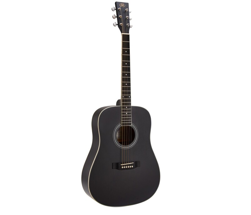 SX Guitarss SD103KBK Dreadnought Acoustic Guitar Kit - Black SX Guitarss SD103KBK Dreadnought Acoustic Guitar Kit - Black