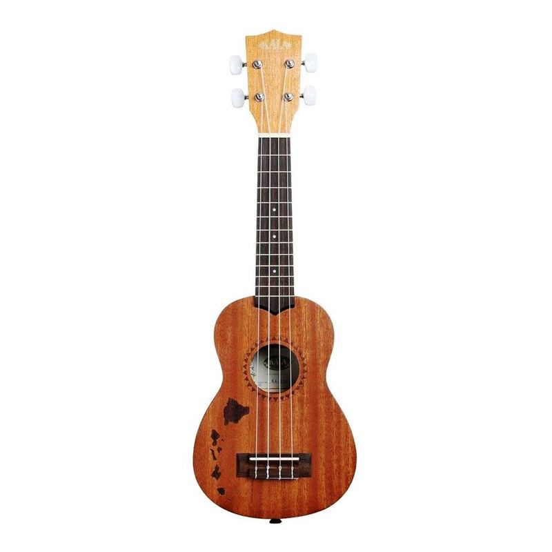 Kala Satin Mahogany Soprano Ukulele - Hawaiian Islands