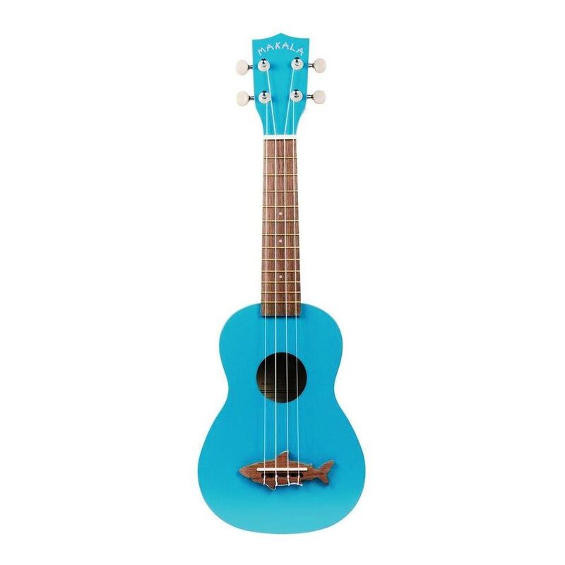 Makala Shark Series Soprano Ukulele (Includes Bag) - Mako Blue