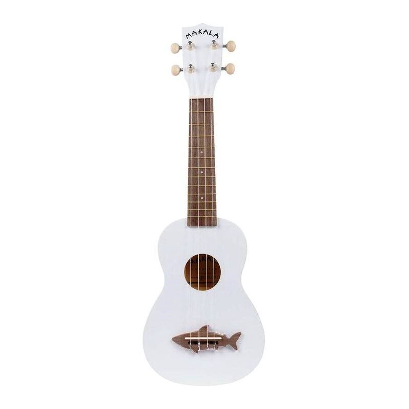 Makala Shark Series Soprano Ukulele (Includes Bag) - White