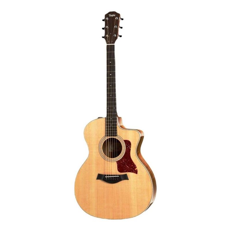 Taylor 214CE-K Koa Deluxe Grand Auditorium Acoustic-Electric Guitar - Natural (Includes Hardshell Case)