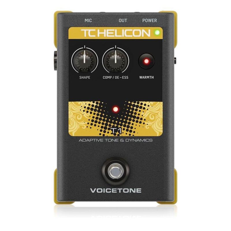 TC-Helicon VoiceTone T1 Vocal Tone and Dynamics Effects Pedal