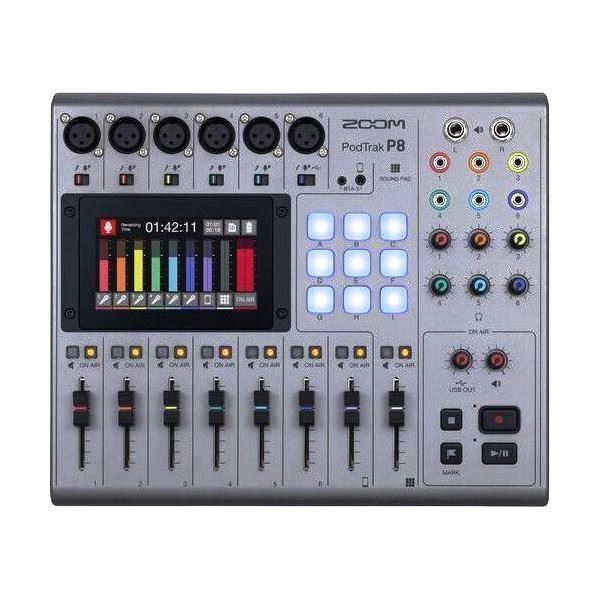 Zoom PodTrak P8 8-channel Podcasting Mixer