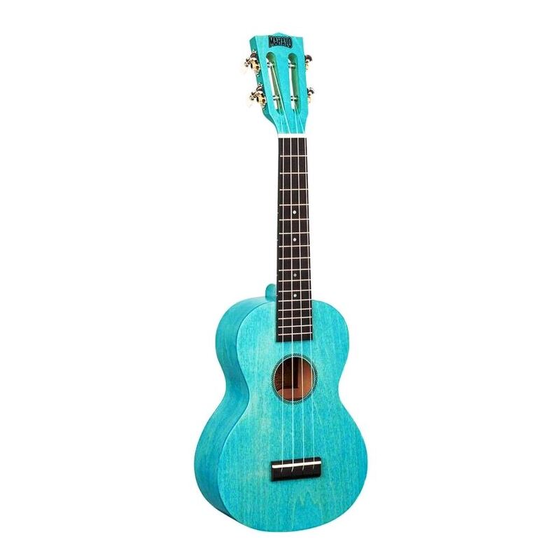 Mahalo Ukulele Concert ML2 Island Series - Aqua Blue - with Bag