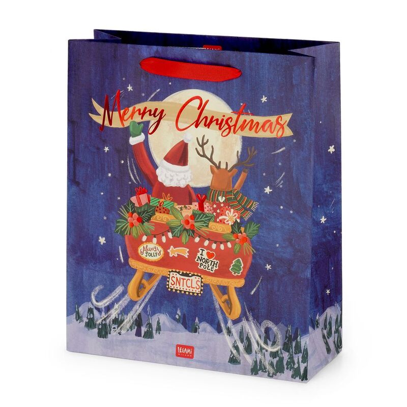 Legami Gift Bag - Large - Sleigh