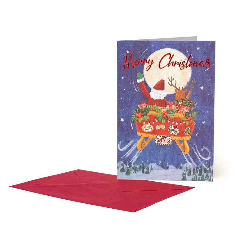 Legami Greeting Card - Sleigh