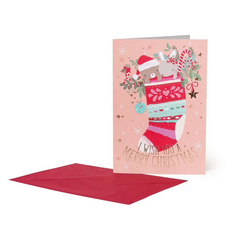 Legami Greeting Card - Xmas Sock