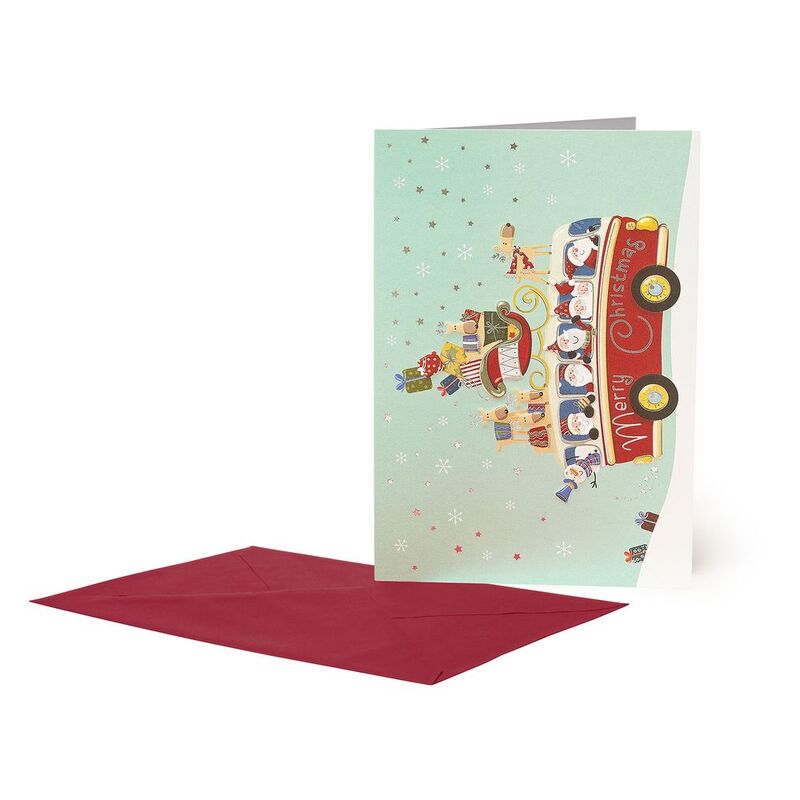 Legami Large Greeting Card (11.5 x 17cm) - Santa Bus Legami Large Greeting Card (11.5 x 17cm) - Santa Bus