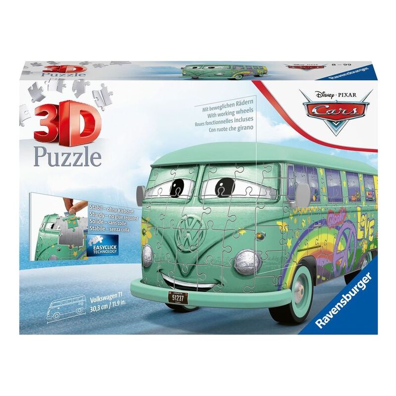 Ravensburger Volkswagen T1 Cars Fillmore Pixar 162 Pcs Jigsaw Puzzle