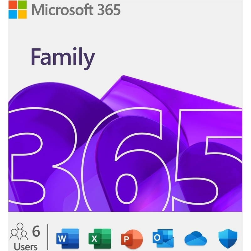 Microsoft 365 Family - 6 Users - 12-Month Subscription (Digital Code) Microsoft 365 Family - 6 Users - 12-Month Subscription (Digital Code)