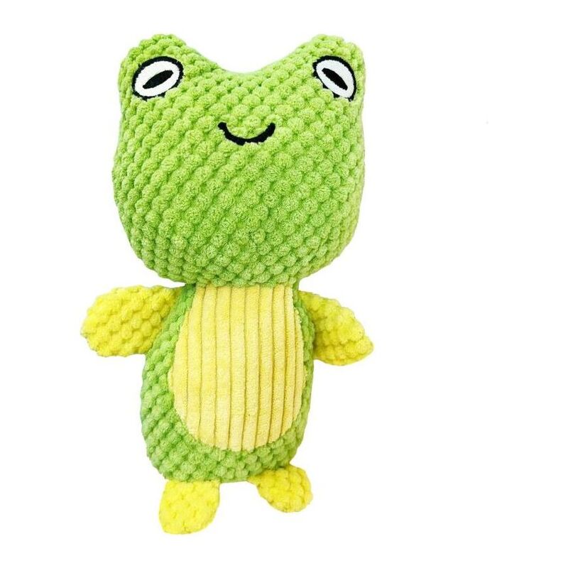 Nutrapet Plush Pet Squeakz Zebby/Bunny/Froggy Dog Toy - Multicolor & Design - 1 Pc