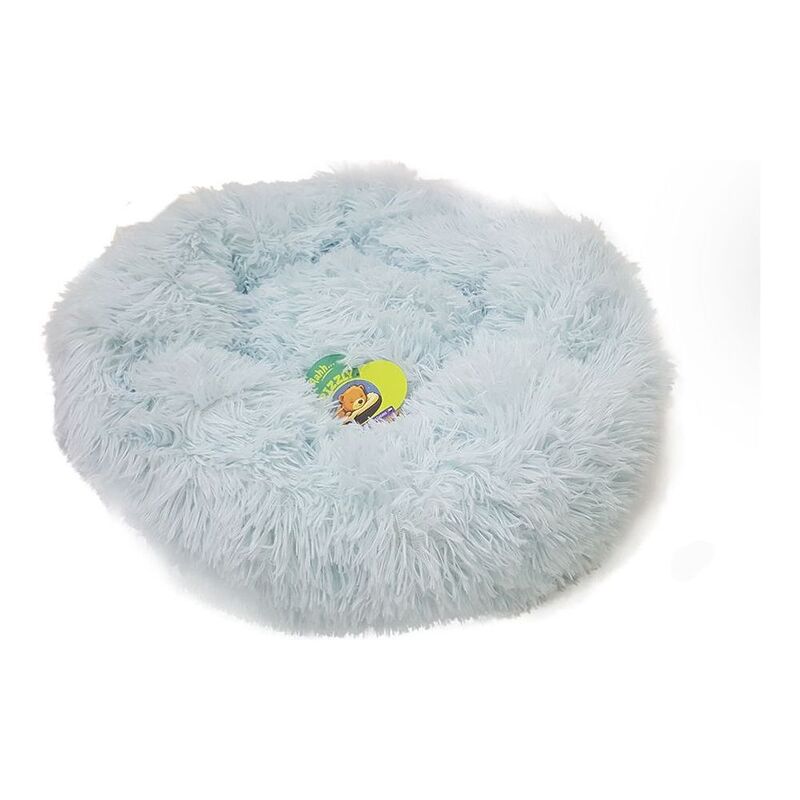Nutrapet Grizzly Velor Plush Round Pet Bed Sky Blue Small - 50 x 15 cm Nutrapet Grizzly Velor Plush Round Pet Bed Sky Blue Small - 50 x 15 cm