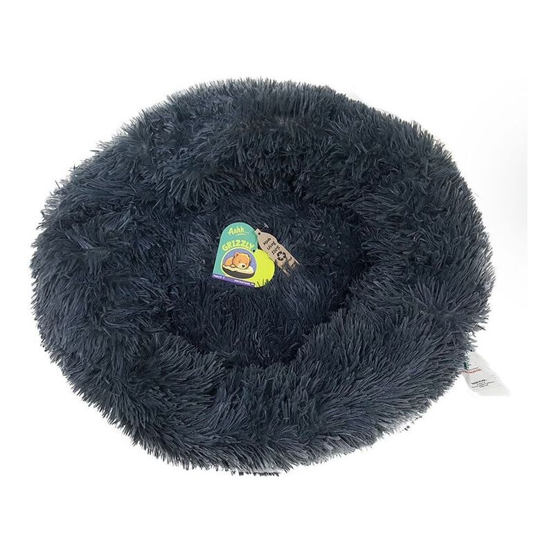 Nutrapet Grizzly Velor Plush Round Pet Bed Dark Grey Small - 50 x 15 cm Nutrapet Grizzly Velor Plush Round Pet Bed Dark Grey Small - 50 x 15 cm
