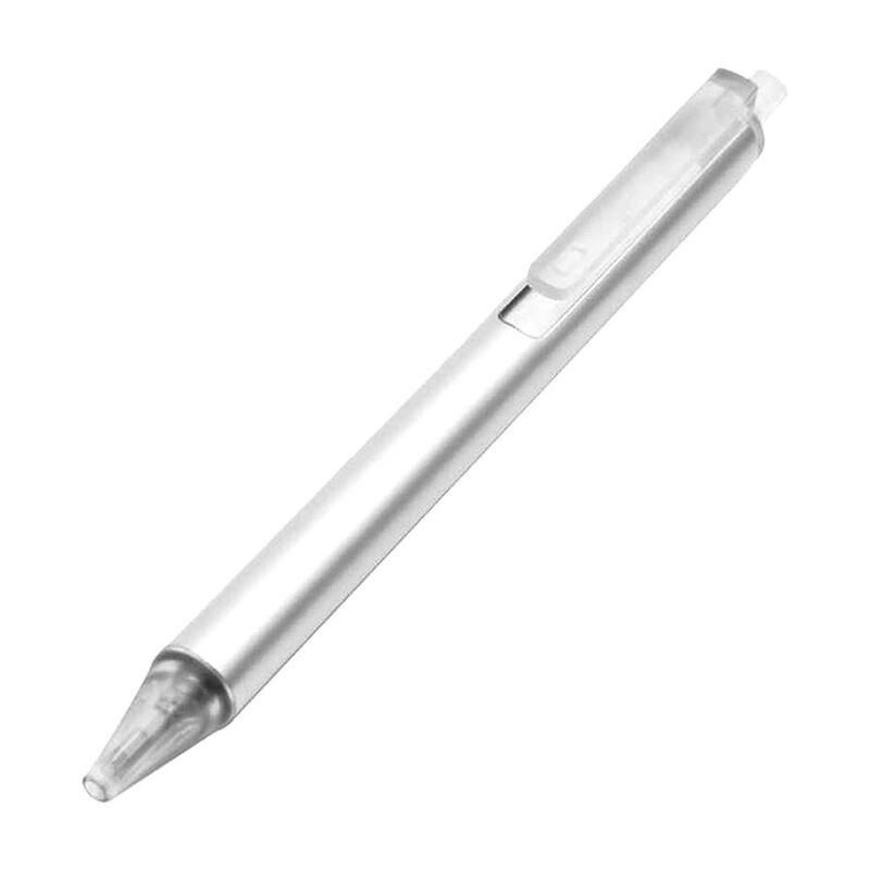 Kaco Tube Gel Silver White/Transparent Clip Pen