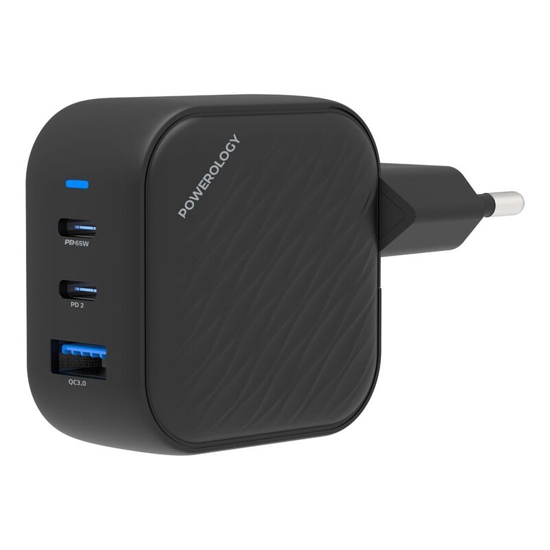 Powerology GaN Ultimate 65W PD (EU Dual PD Charger)