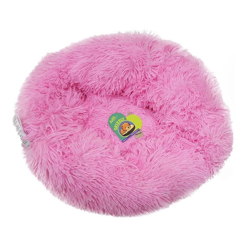 Nutrapet Grizzly Velor Plush Round Pet Bed Pink Large - 71 x 20 cm Nutrapet Grizzly Velor Plush Round Pet Bed Pink Large - 71 x 20 cm