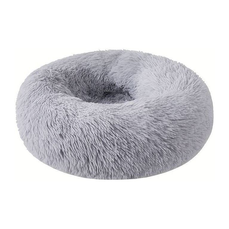 Nutrapet Grizzly Velor Plush Round Pet Bed Grey Small - 50 x 15 cm Nutrapet Grizzly Velor Plush Round Pet Bed Grey Small - 50 x 15 cm