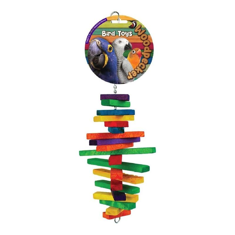 Nutrapet Woodpecker Bird Toy Twist N Treat 40 x 15 cm