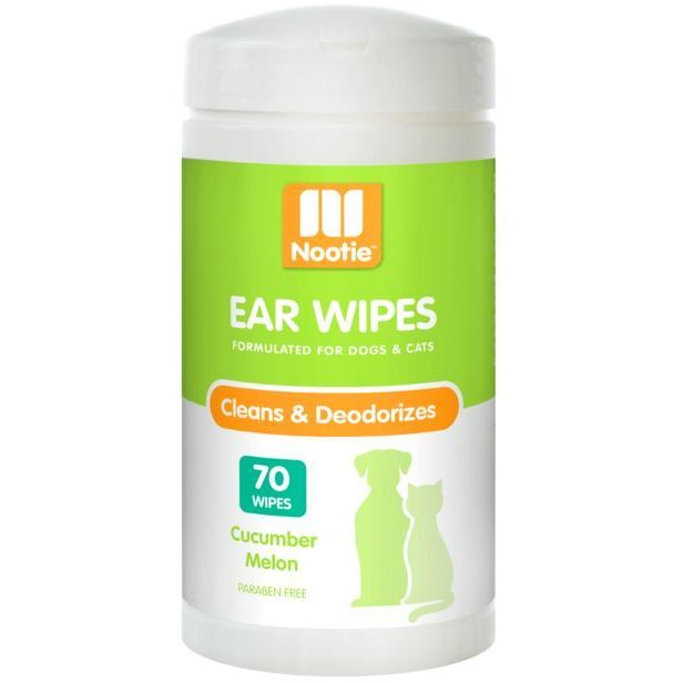 Nootie Pet Ear Wipes - Cucumber Melon (70 Pack)