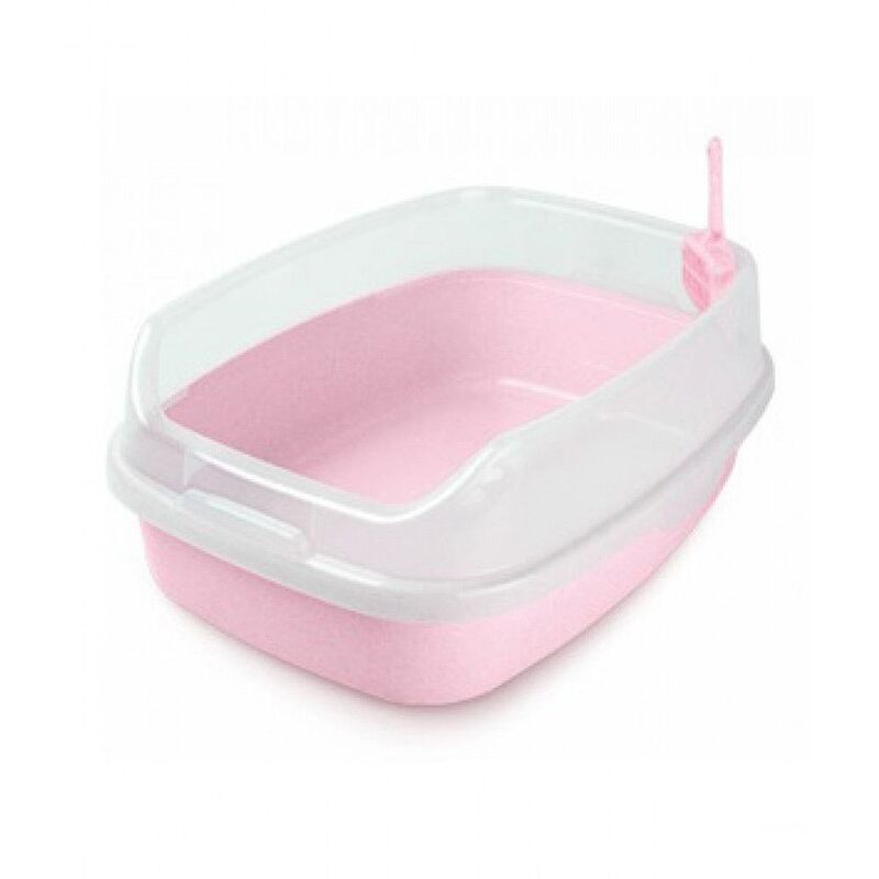 NutraPet Cat Toilet XL Deodorized Cat Litter Box - Pink (62 x 46 x 23 cm)