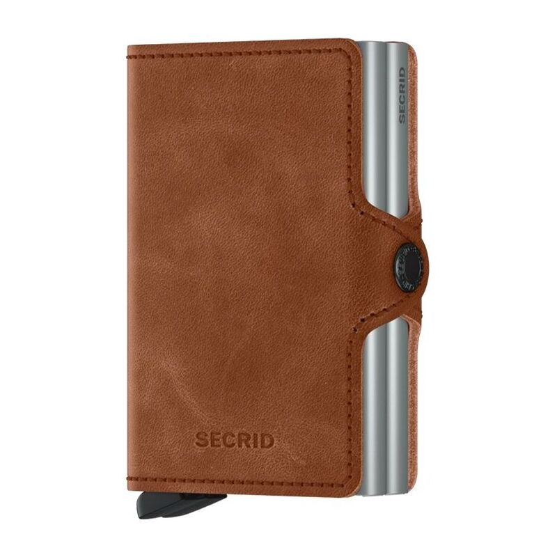 Secrid Twinwallet - Vintage Leather - Cognac Silver