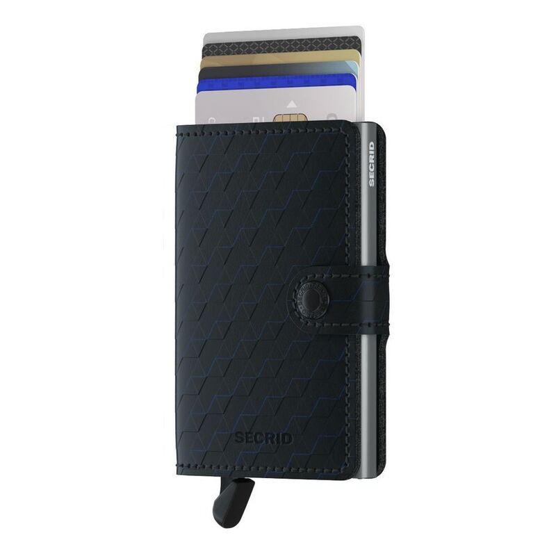 Secrid Miniwallet - Optical Leather - Black/Titanium