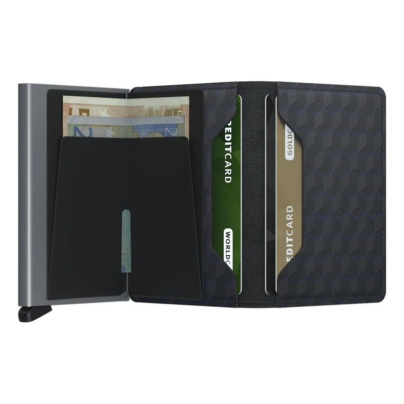 Secrid Slimwallet - Optical Leather - Black Titanium