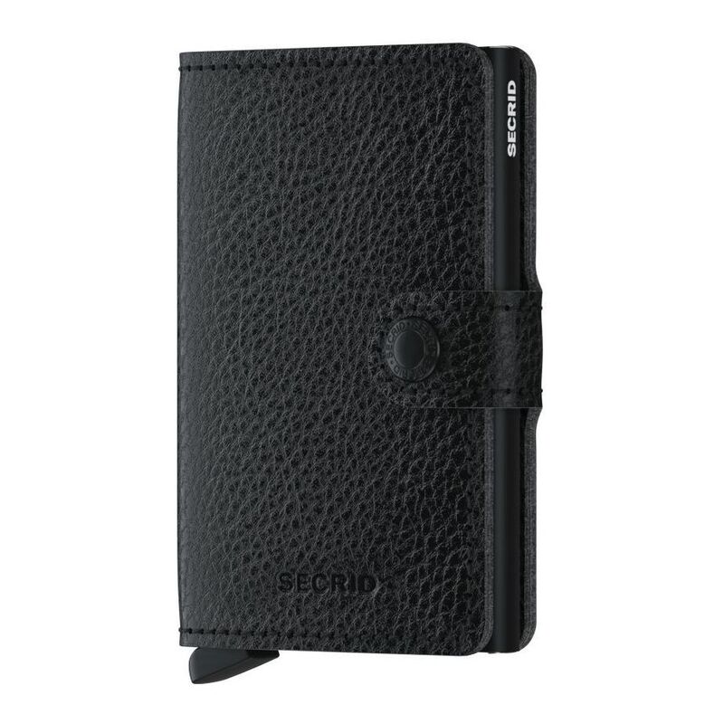 Secrid Miniwallet - Vegetable Tanned Leather - Black/Black