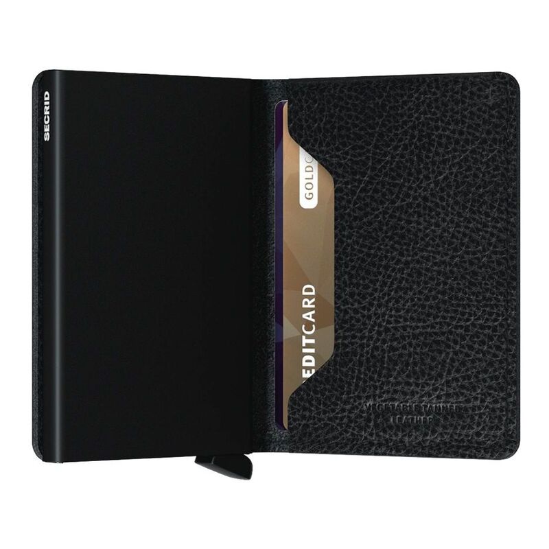 Secrid Slimwallet - Vegetable Tanned Leather - Black/Black