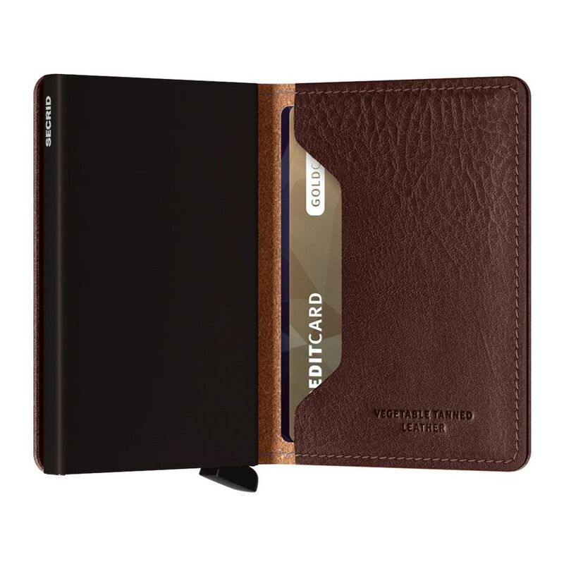 Secrid Slimwallet - Vegetable Tanned Leather - Espresso Brown