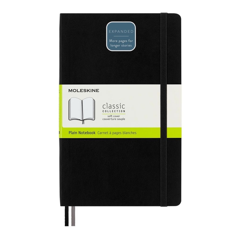 Moleskine Notebook Expanded Large Plain Black Soft Moleskine Notebook Expanded Large Plain Black Soft
