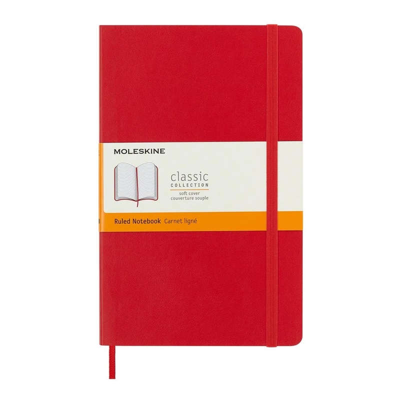 Moleskine Notebook Large Ruled Scarlet Red Soft Moleskine Notebook Large Ruled Scarlet Red Soft