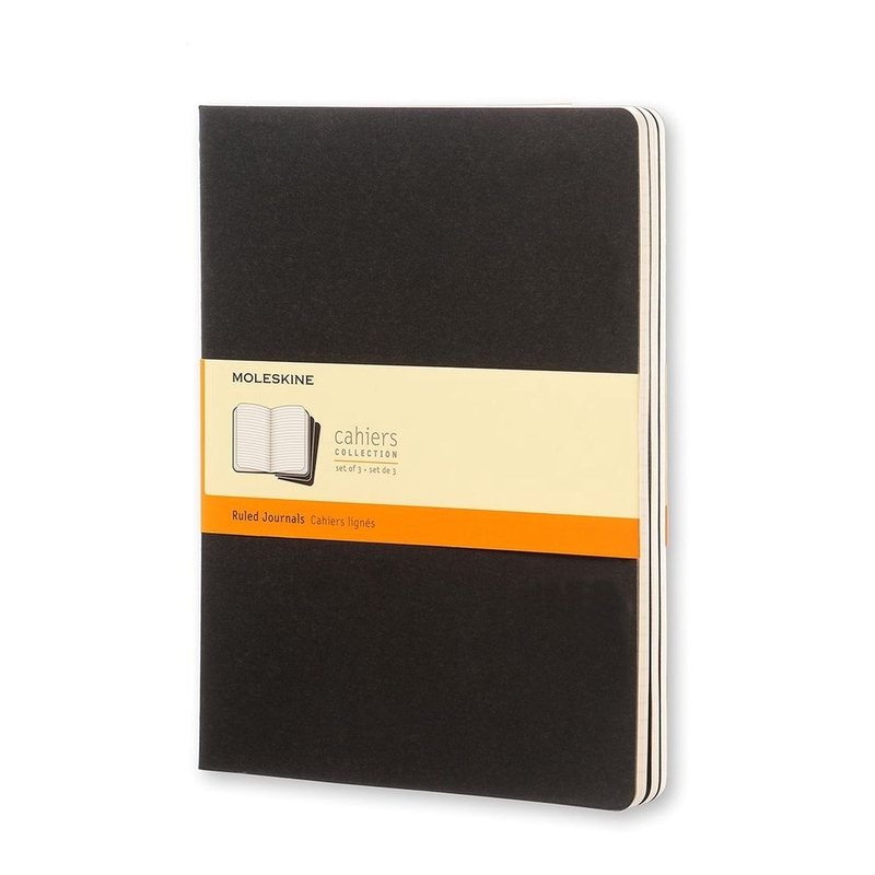 Moleskine Cahier XL Ruled Notebook Black
