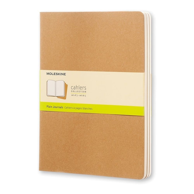 Moleskine Cahier XL Plain Kraft Brown