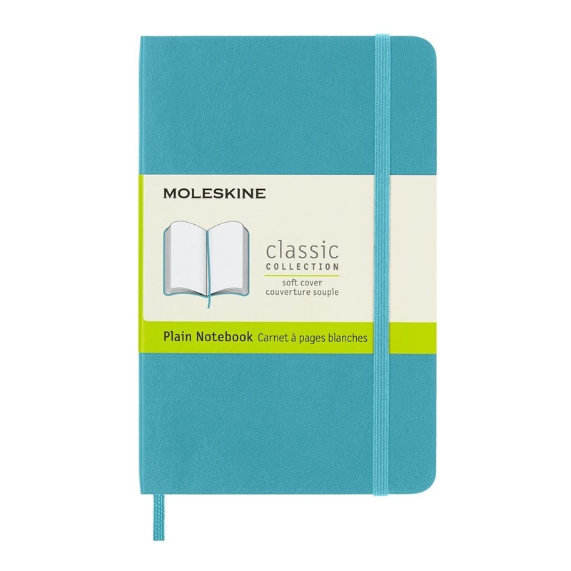 Moleskine Notebook Pocket Plain Soft Reef Blue Moleskine Notebook Pocket Plain Soft Reef Blue