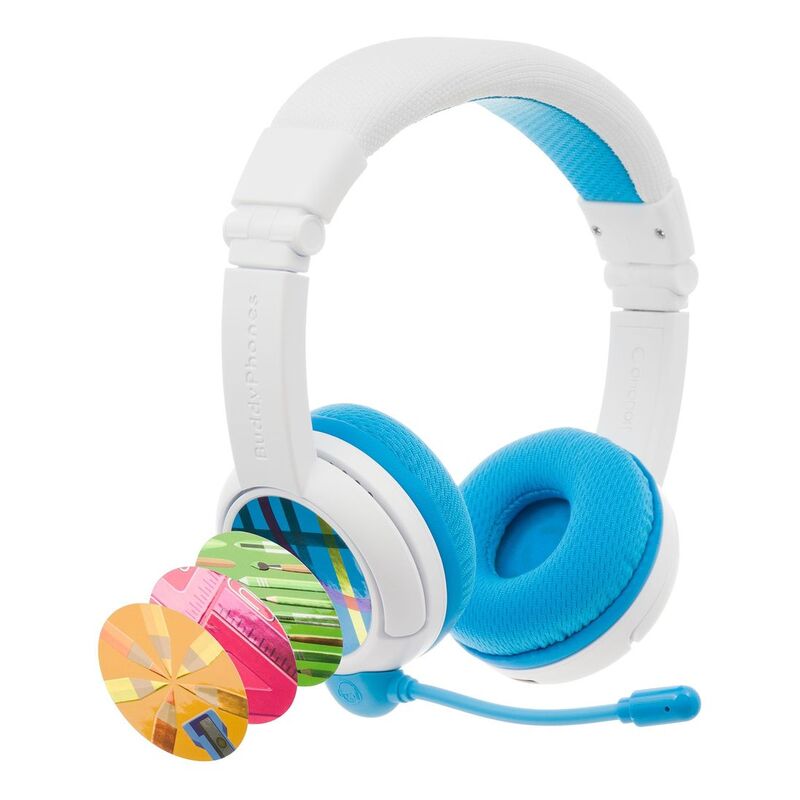 BuddyPhones SchoolPlus Wireless Kids Headphones - Blue