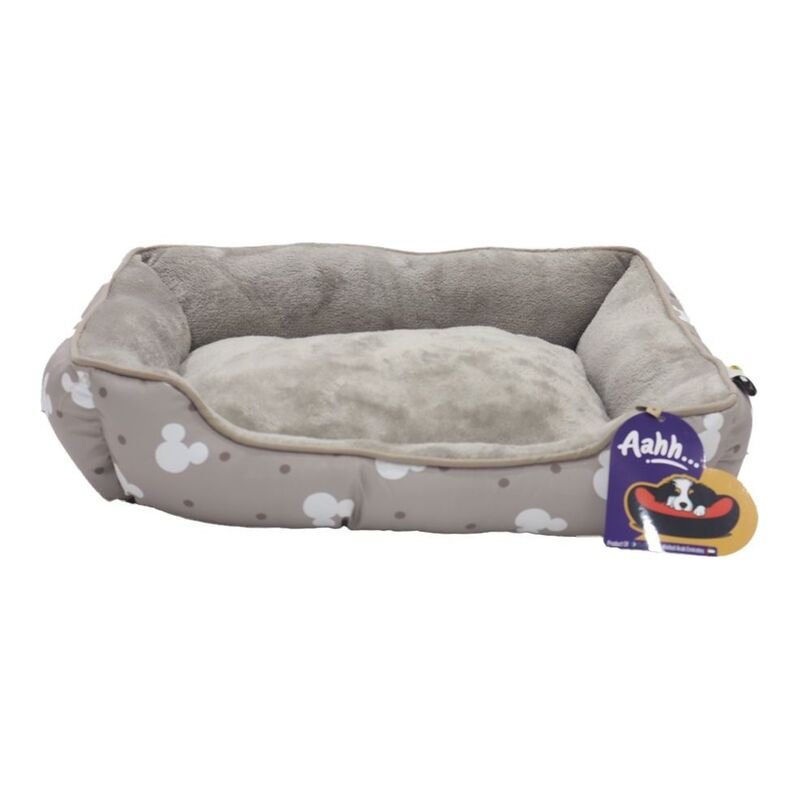 Nutrapet Aahh Dog Bed Squarey L46 x W36 x H42 cm Flannel Beige Mr Mickey Nutrapet Aahh Dog Bed Squarey L46 x W36 x H42 cm Flannel Beige Mr Mickey