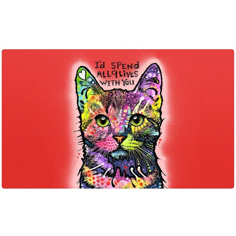 Drymate Cat Bowl Placemat 9 Lives 12 x 20 inch/30 cm x 50 cm Drymate Cat Bowl Placemat 9 Lives 12 x 20 inch/30 cm x 50 cm