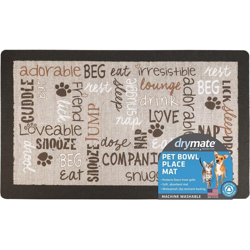 Drymate Pet Bowl Placemat Linen Tan 12 x 20 inch/30 cm x 50 cm Drymate Pet Bowl Placemat Linen Tan 12 x 20 inch/30 cm x 50 cm