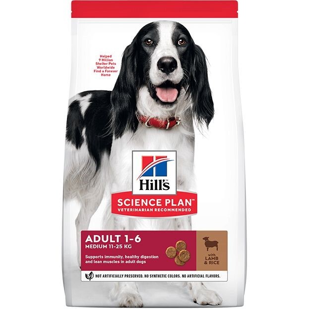 Hill's Science Plan Medium Adult Dog Food with Lamb & Rice - 2.5Kg Hill's Science Plan Medium Adult Dog Food with Lamb & Rice - 2.5Kg