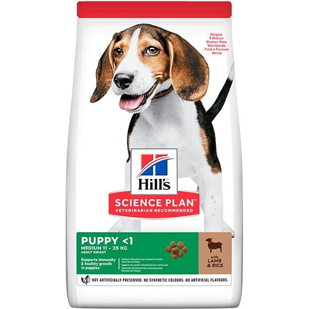 Hill's Science Plan Medium Puppy Food with Lamb & Rice - 2.5Kg Hill's Science Plan Medium Puppy Food with Lamb & Rice - 2.5Kg