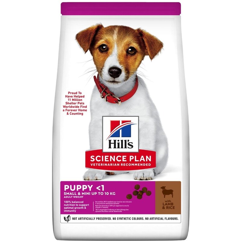Hill's Science Plan Small & Mini Puppy Food with Lamb & Rice - 1.5Kg