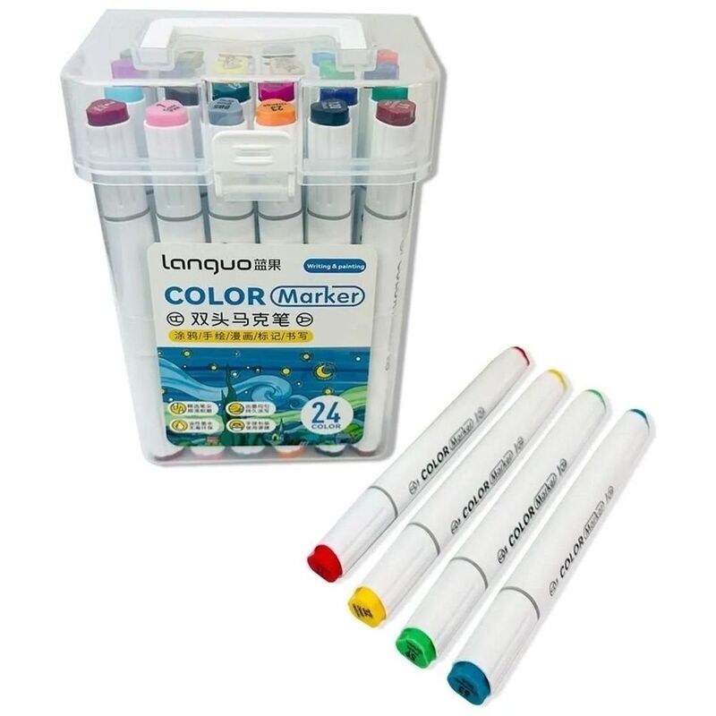 Languo Underwater World Marker Pen 2 mm (Set of 24 Colors)