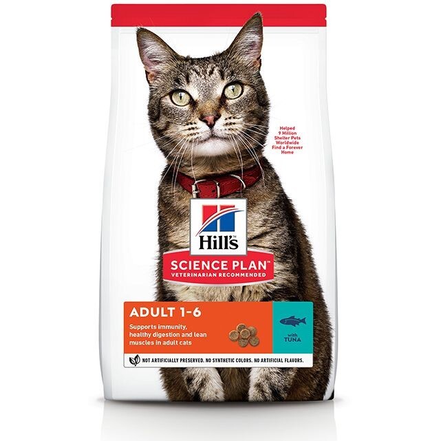 Hill's Science Plan Adult Cat Food with Tuna - 1.5Kg Hill's Science Plan Adult Cat Food with Tuna - 1.5Kg