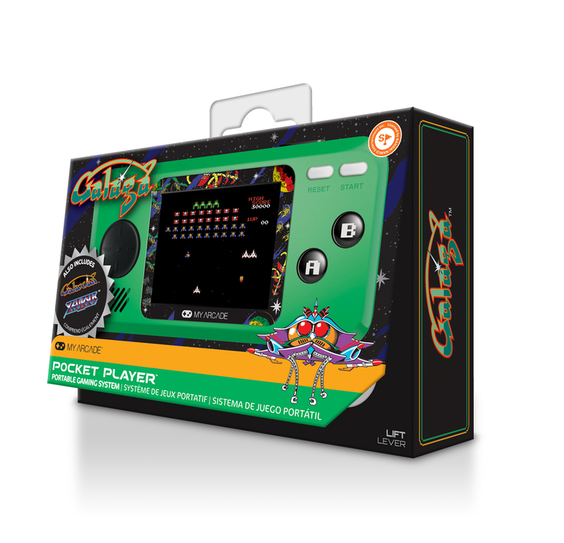 My Arcade Galaga Pocket Player Green