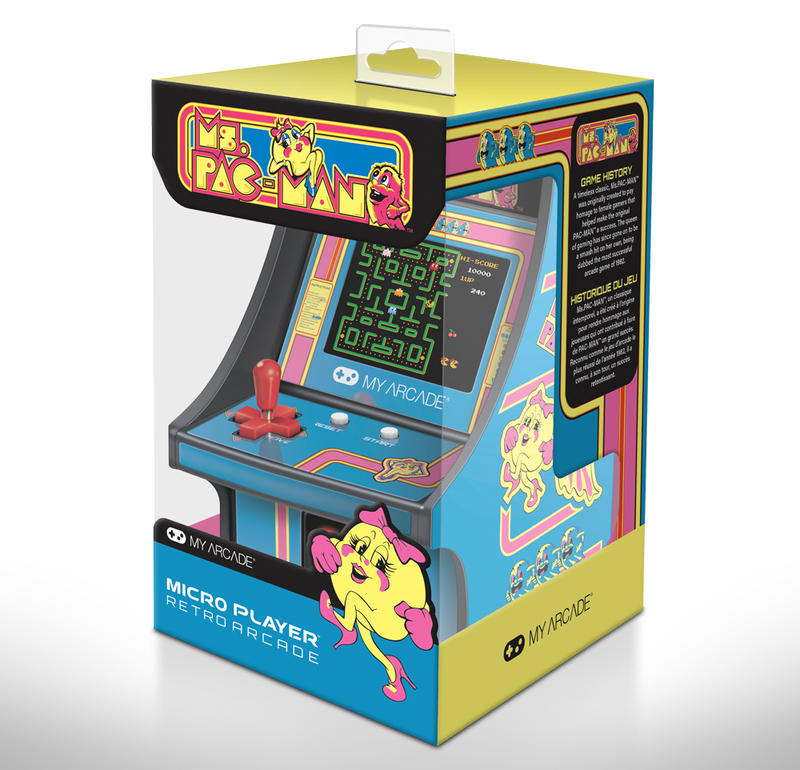 My Arcade MS. PAC-MAN Micro Player Retro Arcade Yellow (6.75-inch)