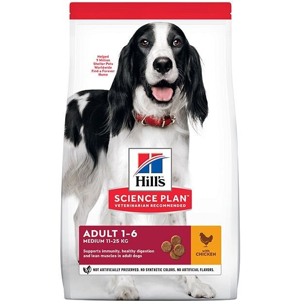 Hill's Science Plan Medium Adult Dog Food with Chicken - 2.5Kg Hill's Science Plan Medium Adult Dog Food with Chicken - 2.5Kg