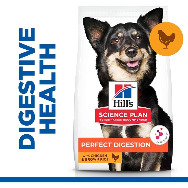 Hill's Science Plan Perfect Digestion Small & Mini Adult 1+ Dog Food with Chicken & Brown Rice - 1.5Kg Hill's Science Plan Perfect Digestion Small & Mini Adult 1+ Dog Food with Chicken & Brown Rice - 1.5Kg